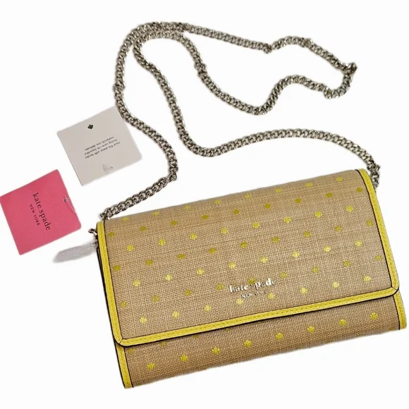 Kate Spade Rafia Roulette Dots Crossbody - Picture 13 of 17